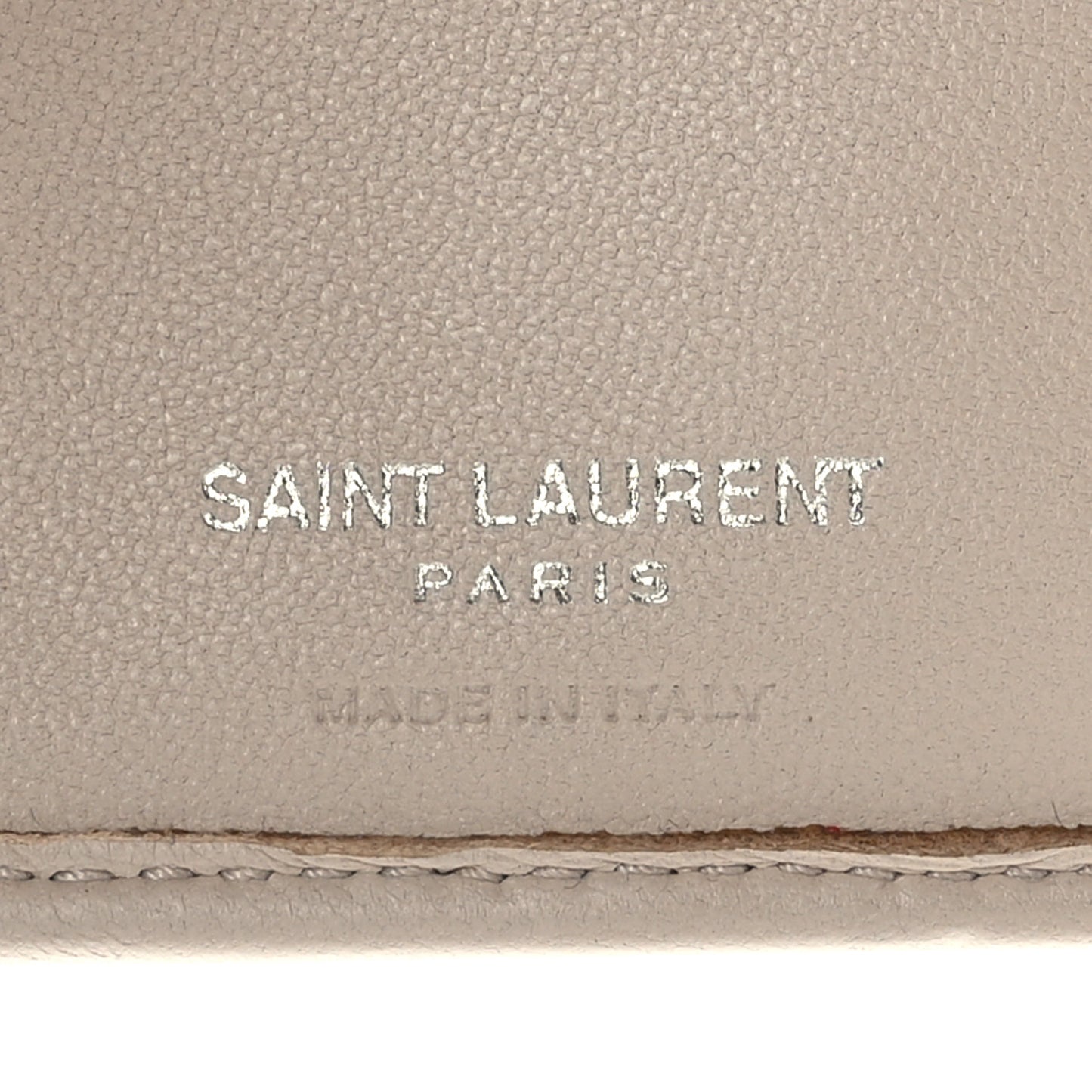 Lambskin Y Quilted Monogram Compact Loulou Wallet Nude Powder