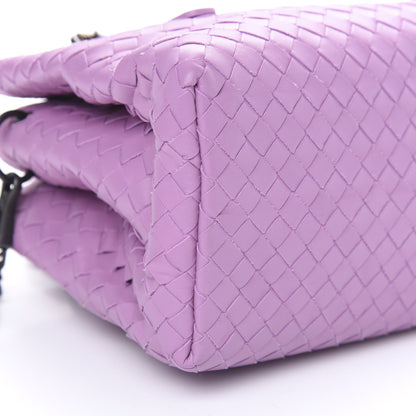 Bottega Veneta Light Calfskin Intrecciato Mini Roma Twilight 9 of 10