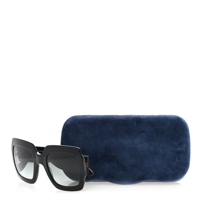 Gucci Square Frame Glitter GG0102S Sunglasses Black 9 of 9
