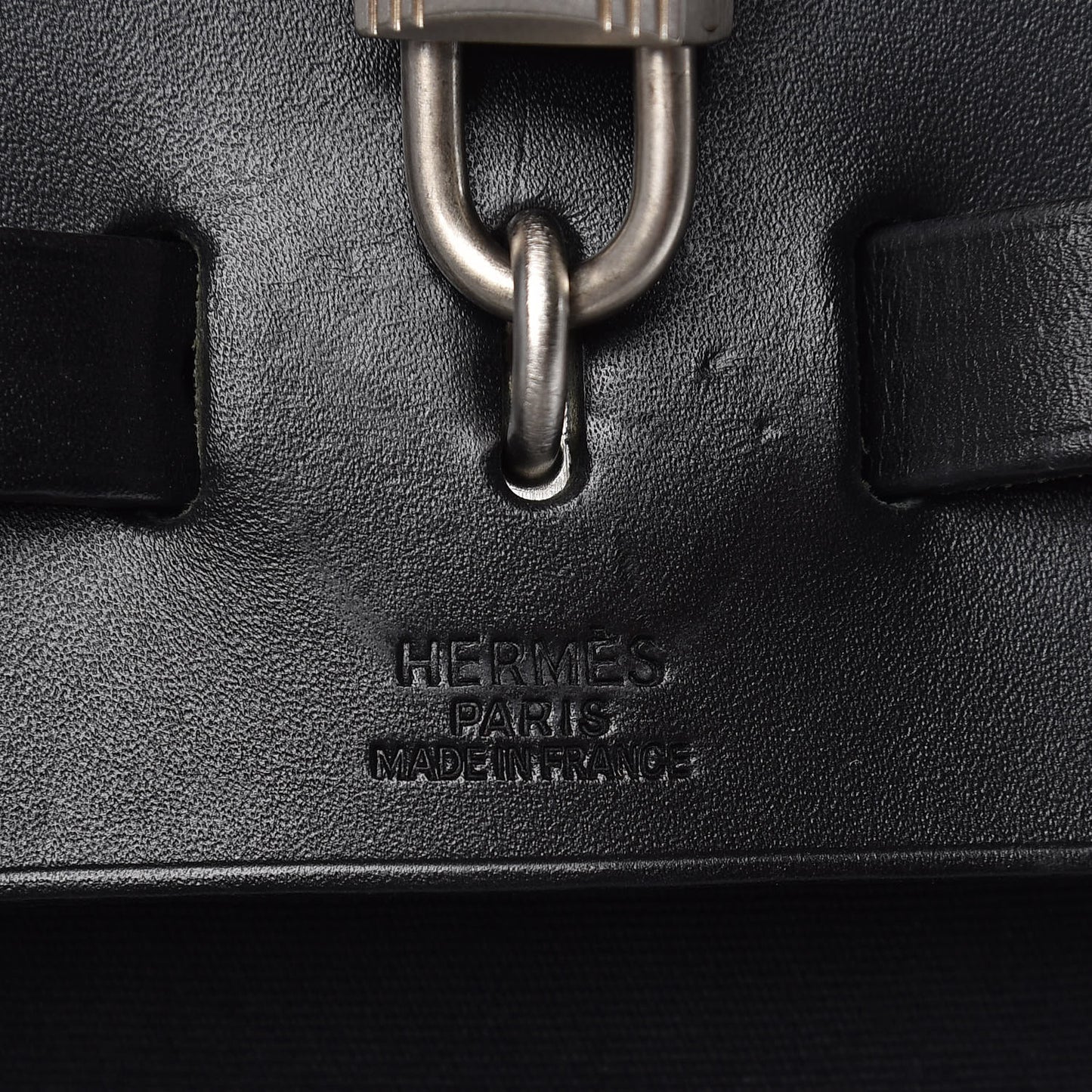 Toile Vache Calfskin Herbag 39 Black