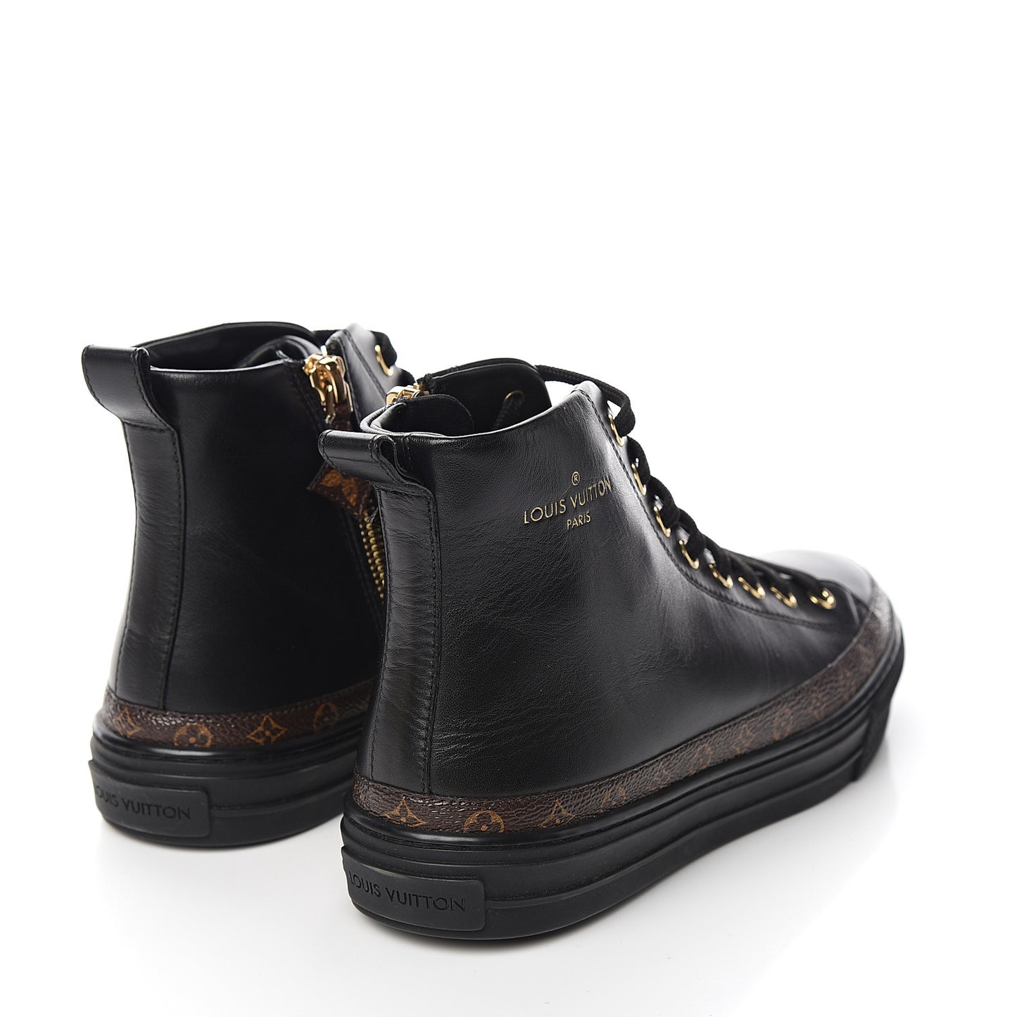 Monogram Stellar Sneaker Boots 36 Black
