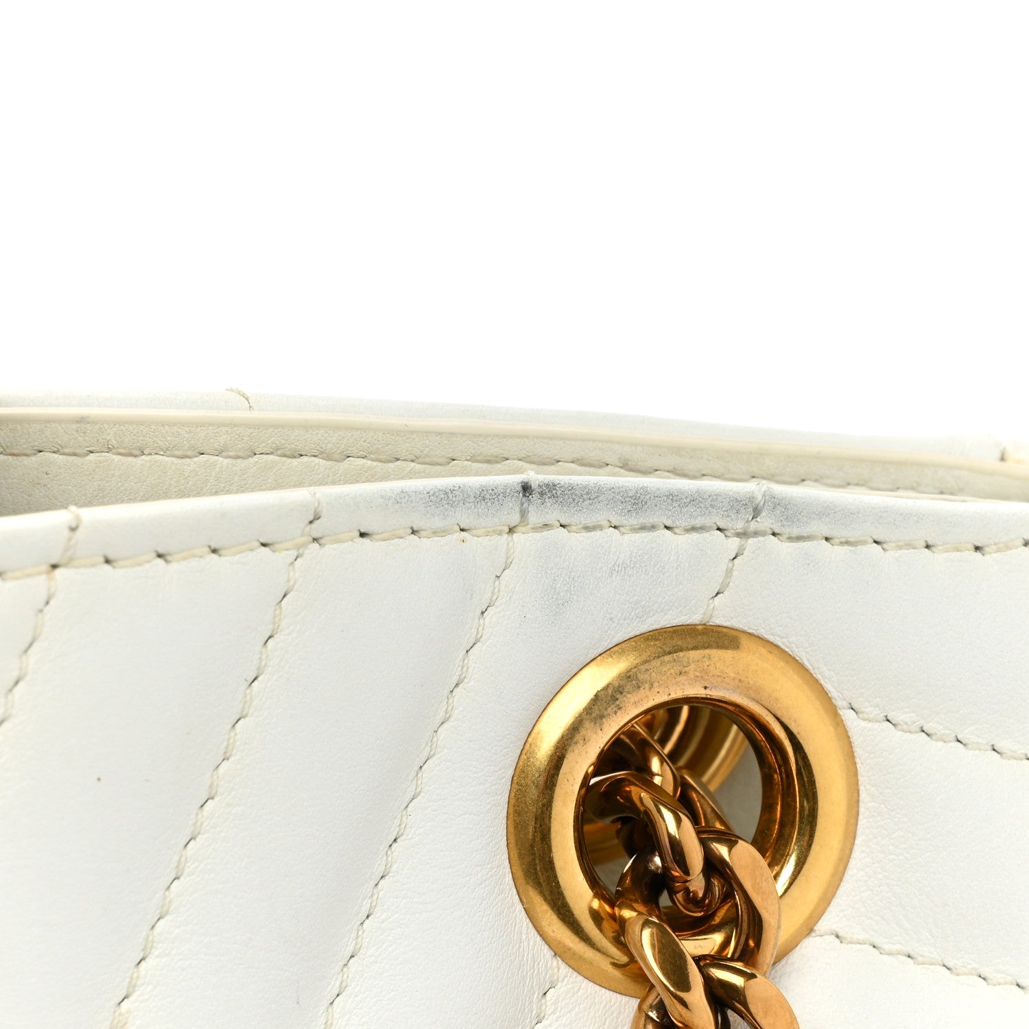 Louis Vuitton Calfskin New Wave Chain Tote Snow 21 of 21