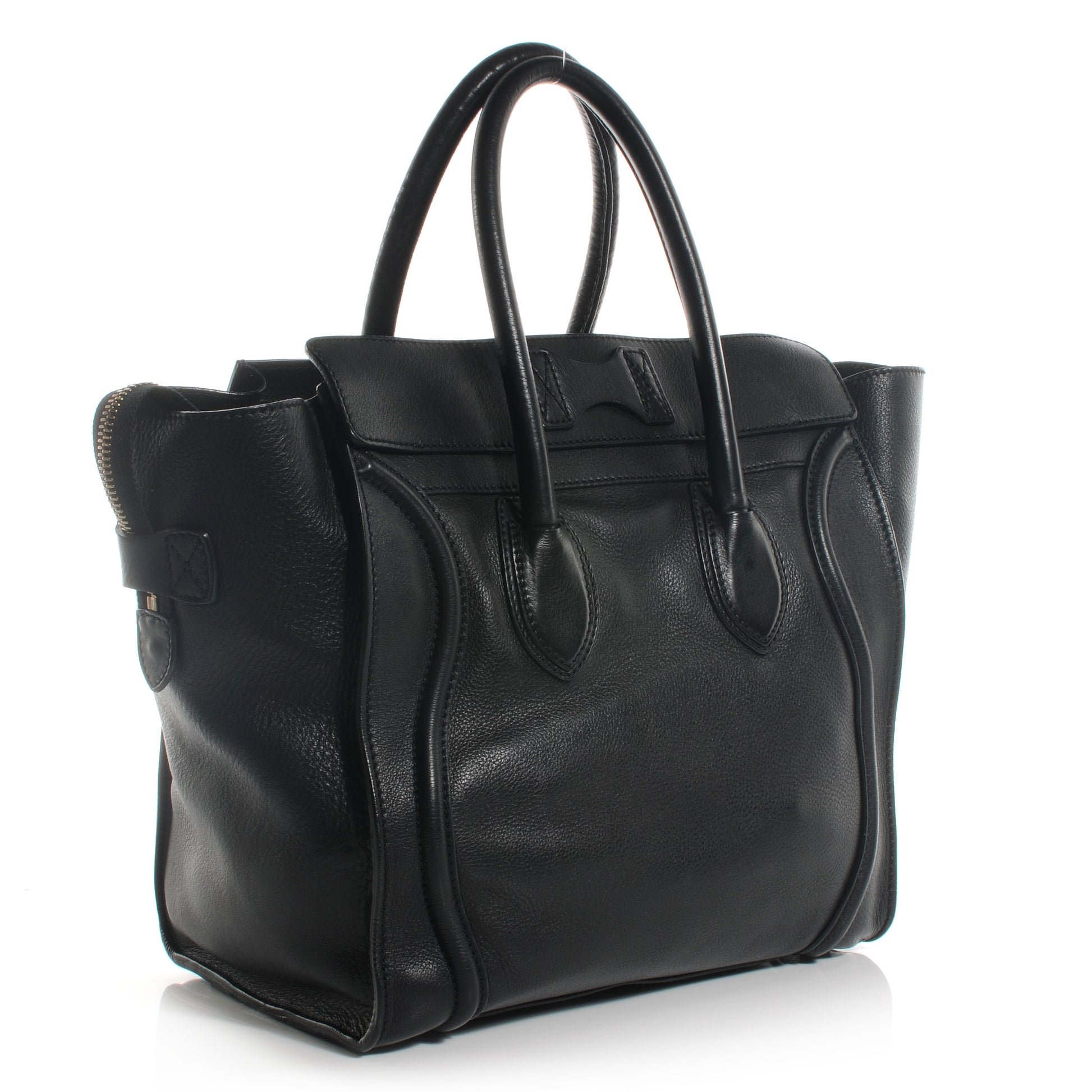 Celine Smooth Calfskin Mini Luggage Black 3 of 9