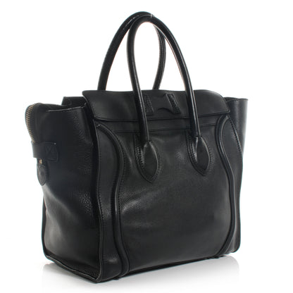 Celine Smooth Calfskin Mini Luggage Black 3 of 9