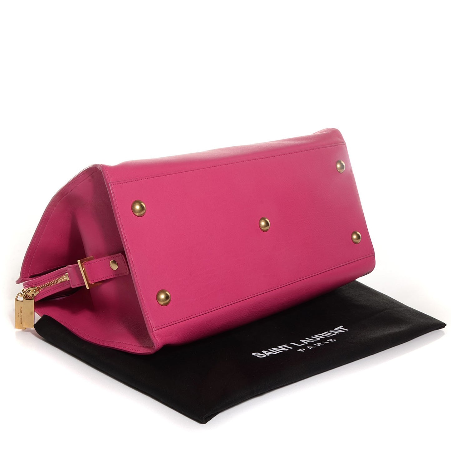 Calfskin Medium Classic Y Cabas Fuchsia