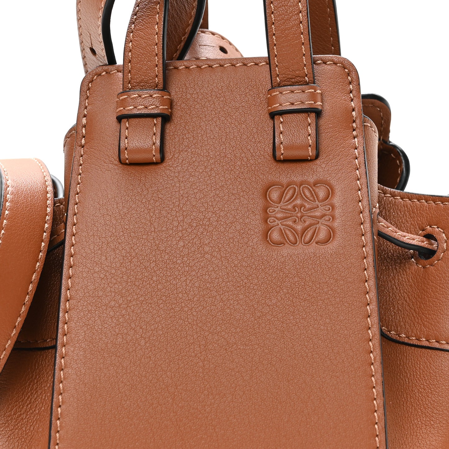 Calfskin Mini Hammock Shoulder Bag Tan