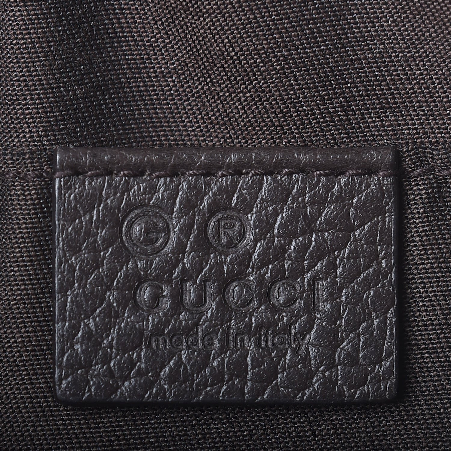 Gucci Monogram Belt Bag Dark Brown 6 of 7