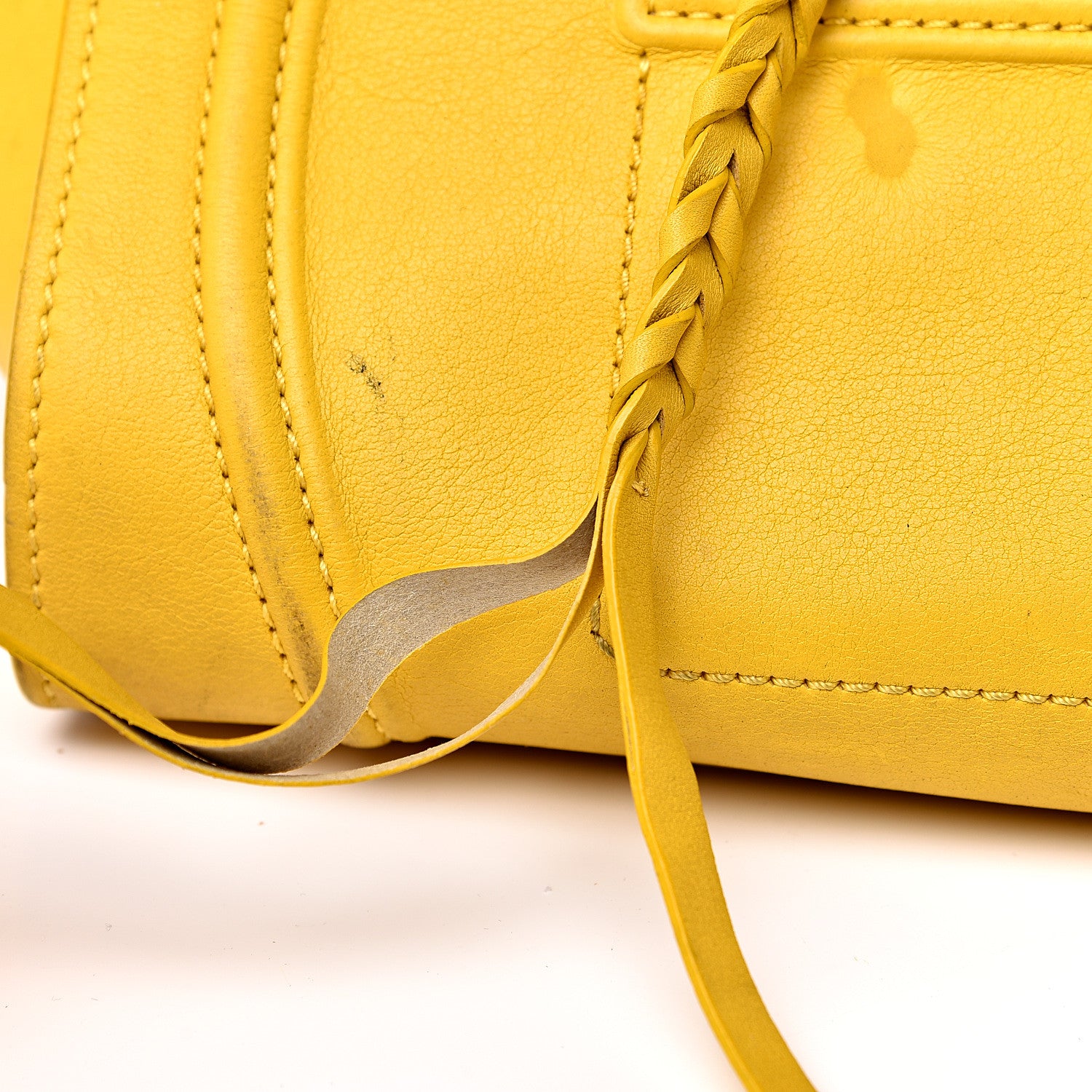 Celine Supple Calfskin Medium Phantom Luggage Yellow 14 of 24