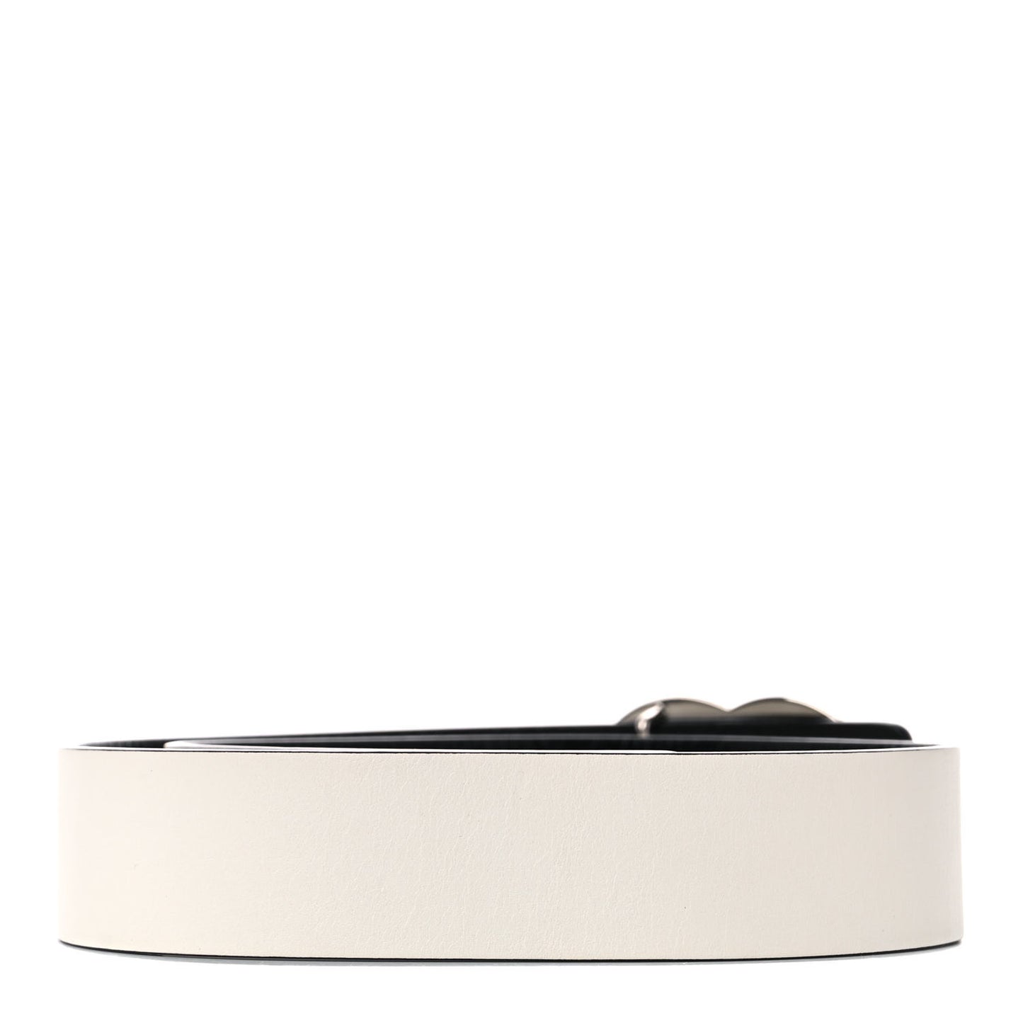 Calfskin CC Reversible Belt 70 White Black