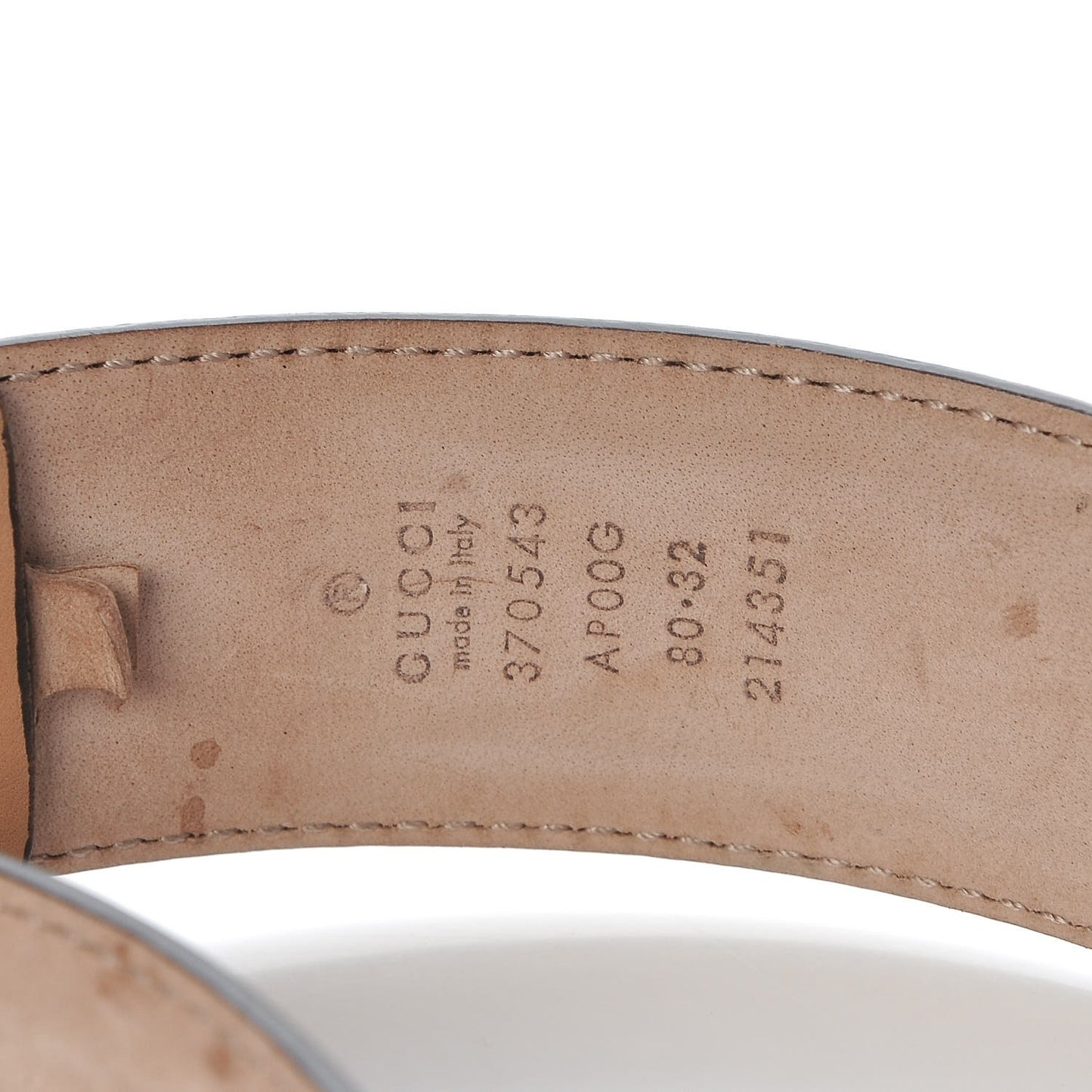 Calfskin Interlocking G 37mm Belt 80 32 Camelia