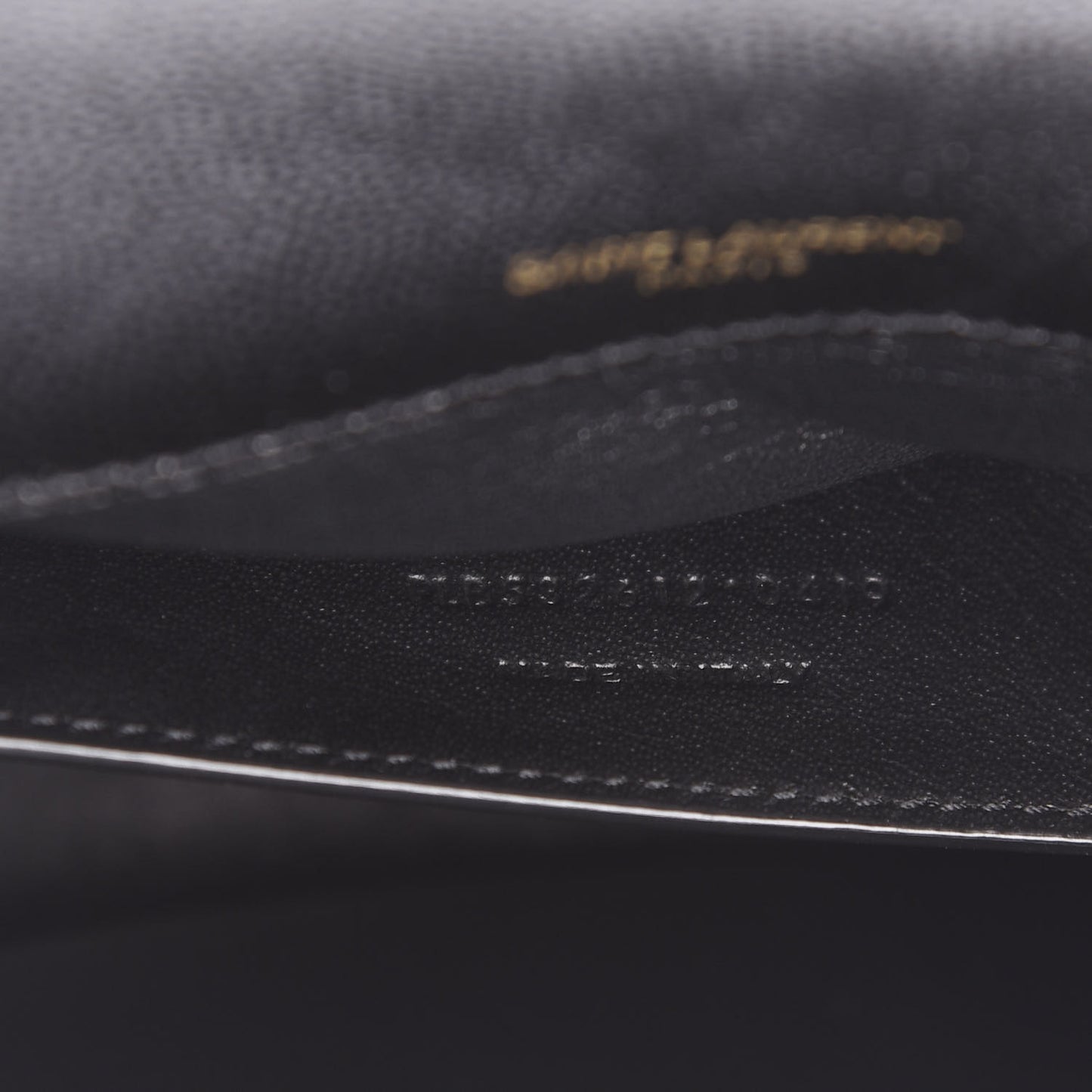Grain De Poudre Matelasse Monogram Medium Vicky Chain Bag Black