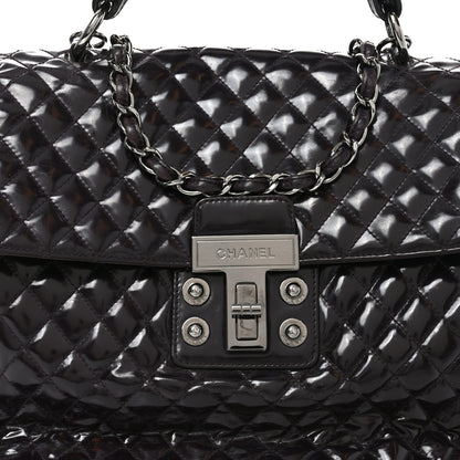 Chanel Glazed Calfskin Mademoiselle Lock Kelly Flap Bag Brown 8 of 10