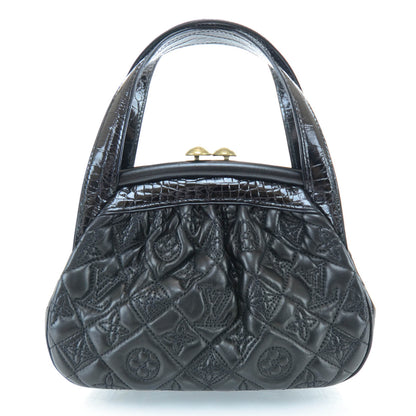 Louis Vuitton Alligator Vienna Sac Fermoir PM Black 1 of 9