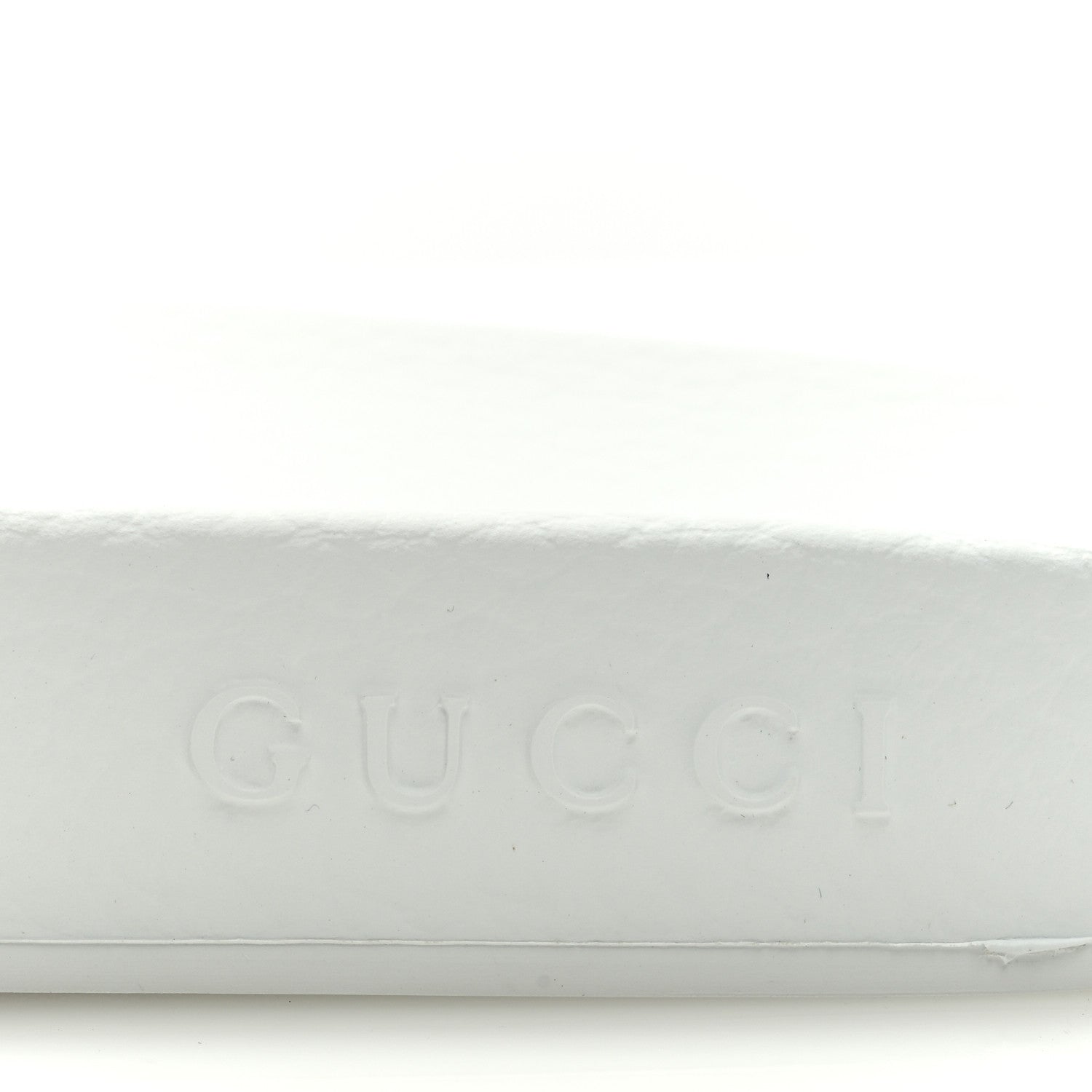 Gucci Rubber Web Mens Pool Slide Sandals 12 Great White 7 of 7