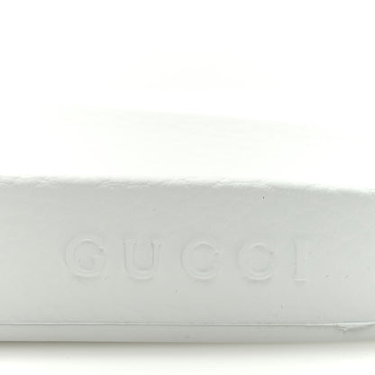 Gucci Rubber Web Mens Pool Slide Sandals 12 Great White 7 of 7
