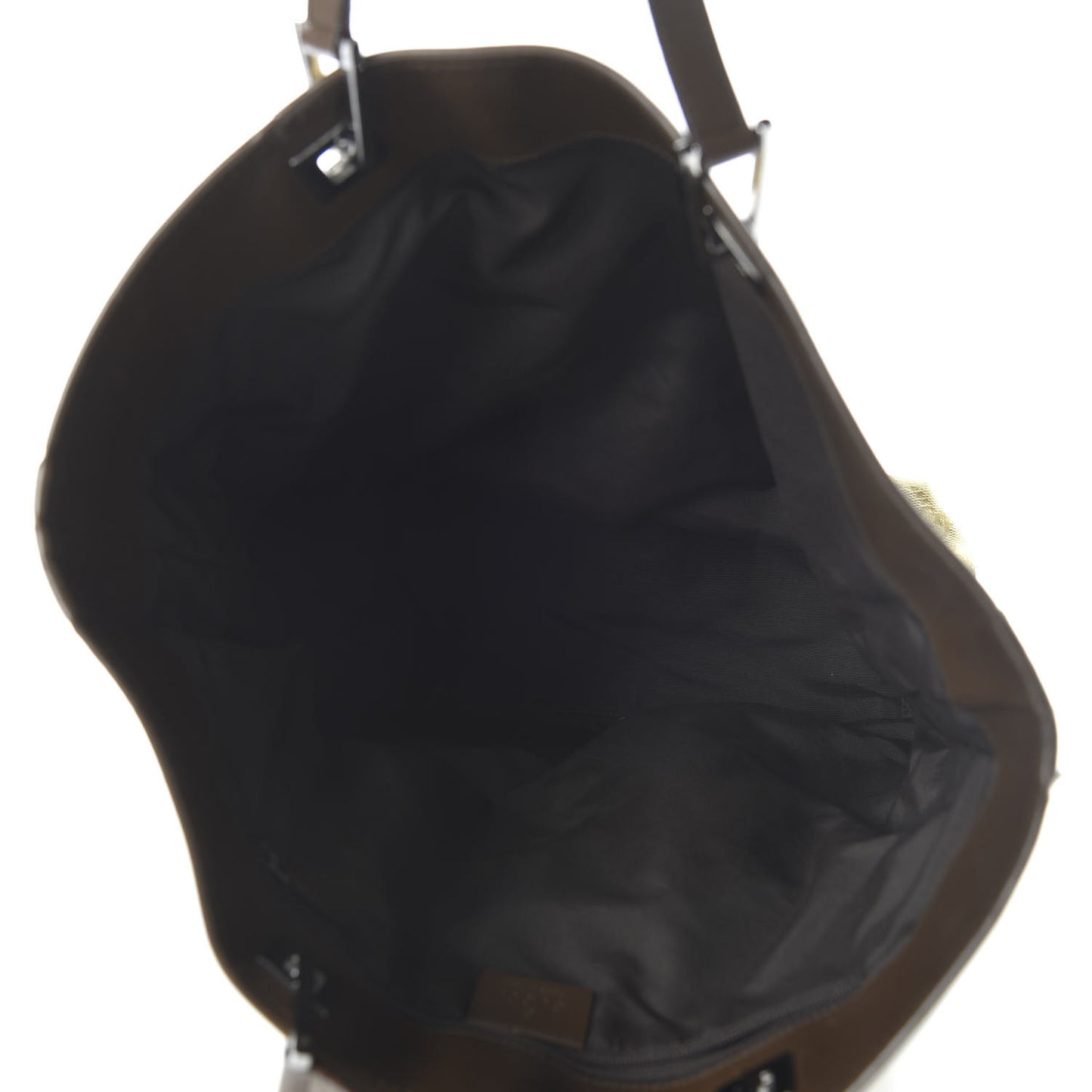 Monogram Web Large Bucket Tote Brown