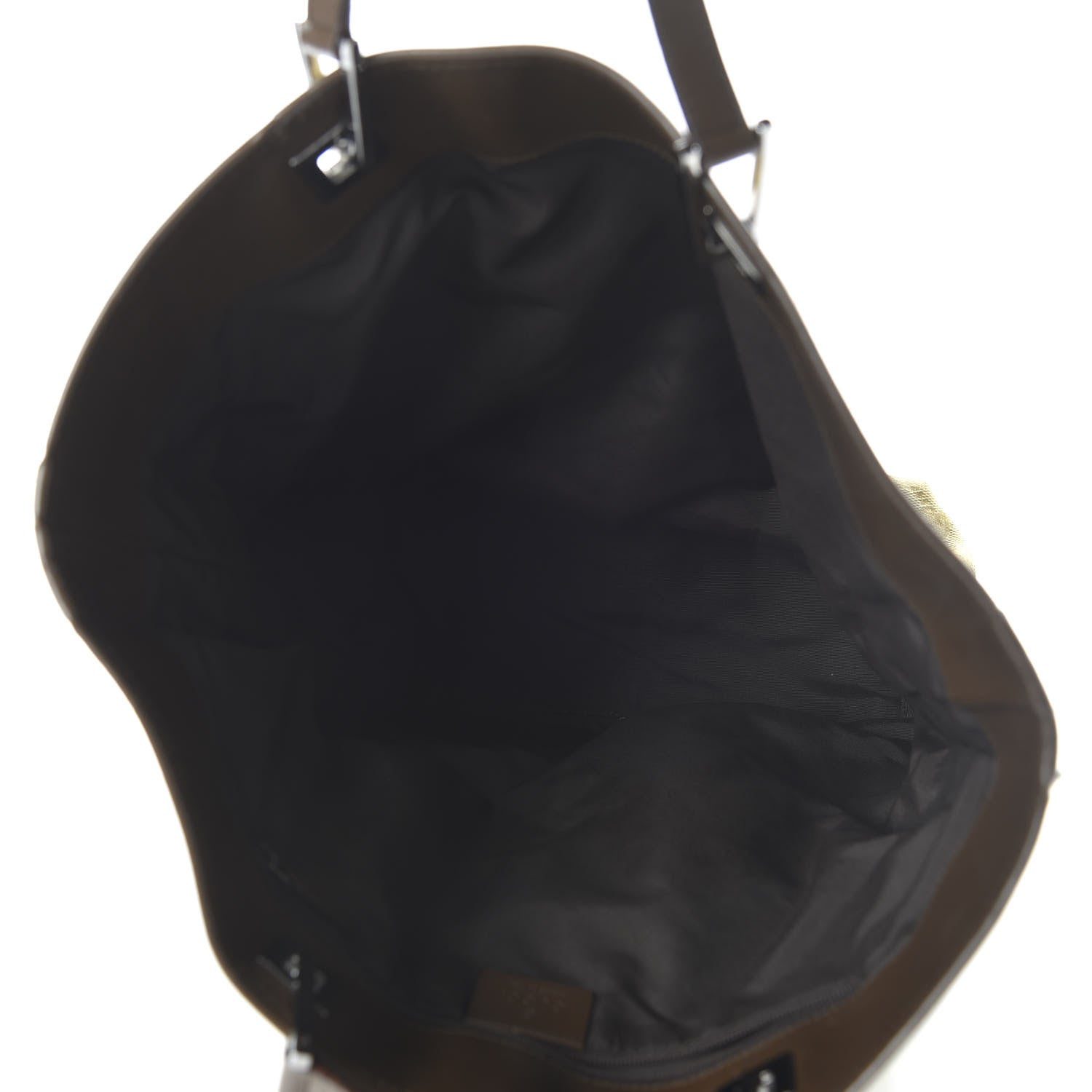 Gucci Monogram Web Large Bucket Tote Brown 5 of 11