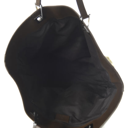 Gucci Monogram Web Large Bucket Tote Brown 5 of 11