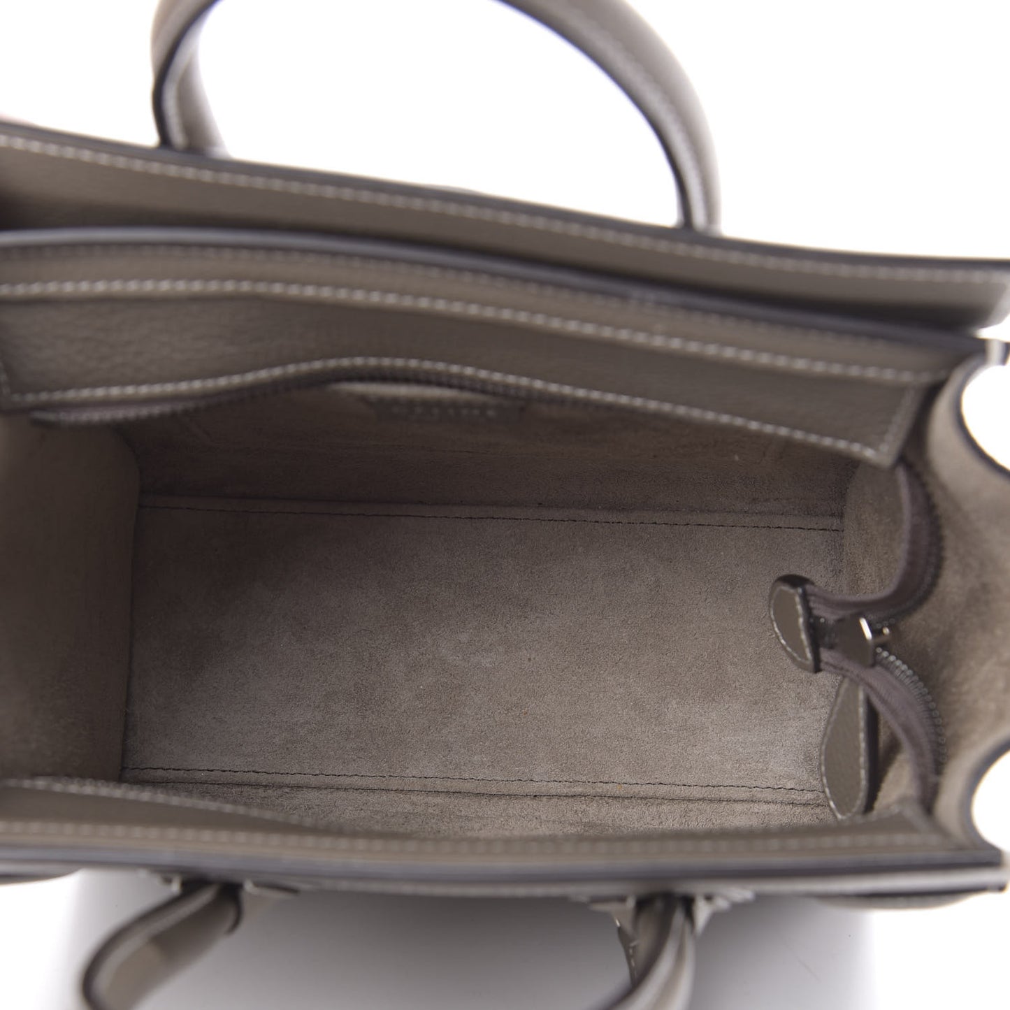 Drummed Calfskin Nano Luggage Souris