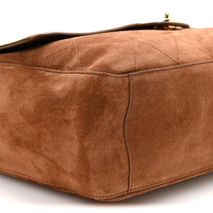 Chanel Suede Calfskin Souplissimo Maxi Flap Camel 9 of 10