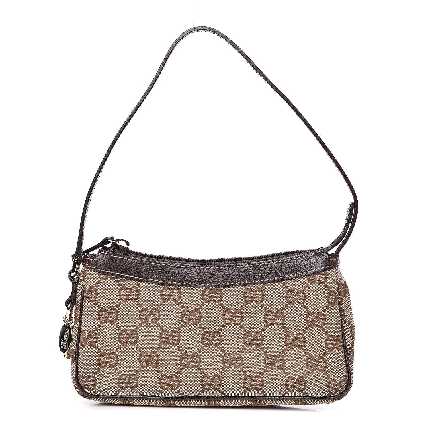 Gucci Monogram Small Pochette Brown 1 of 11