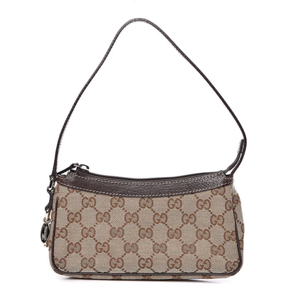 Gucci Monogram Small Pochette Brown 1 of 11