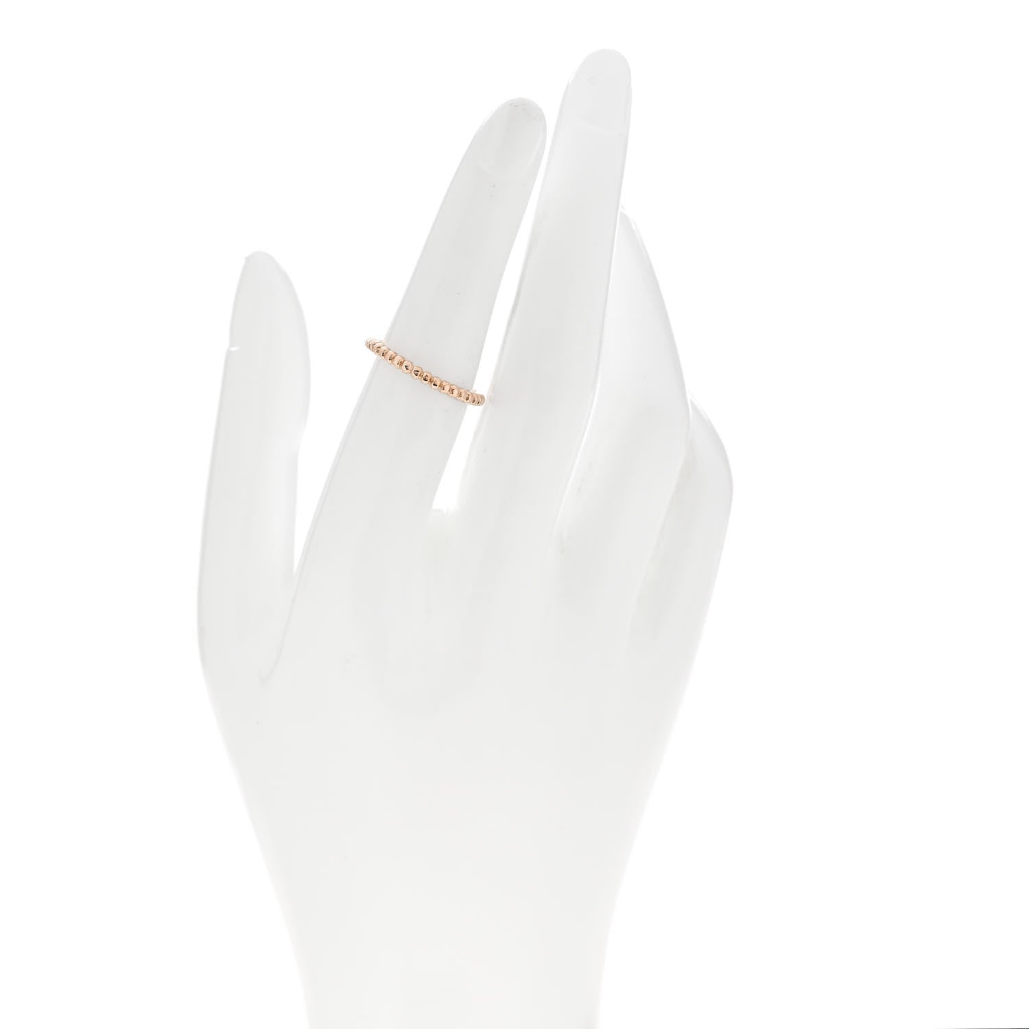 Van Cleef & Arpels 18K Rose Gold Small Perlee Ring 53 6.25 2 of 5