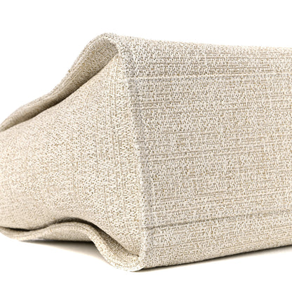 Chanel Lurex Boucle Large Deauville Tote Ivory 8 of 10