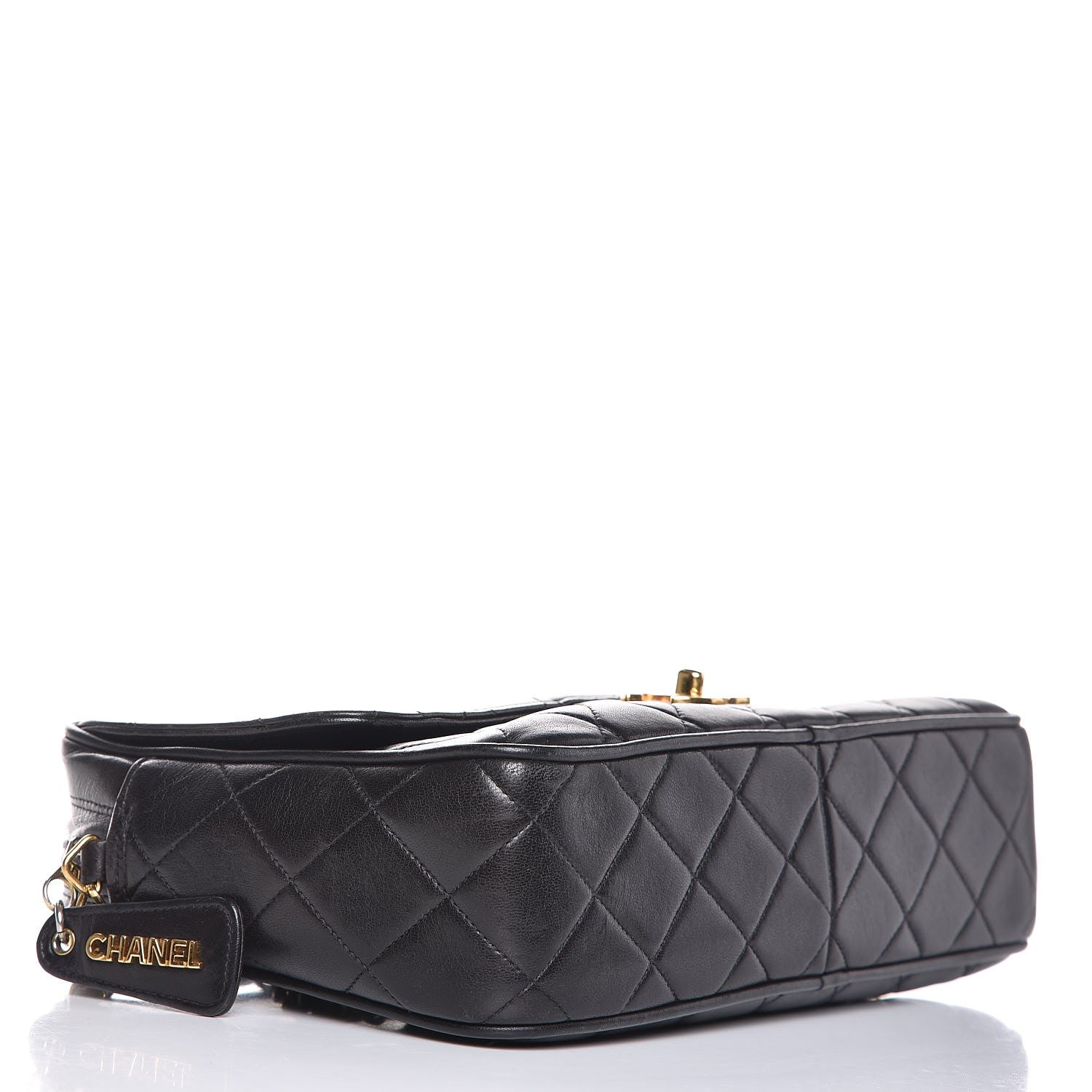 Chanel Lambskin Quilted Flap Camera Case Black 4 of 8