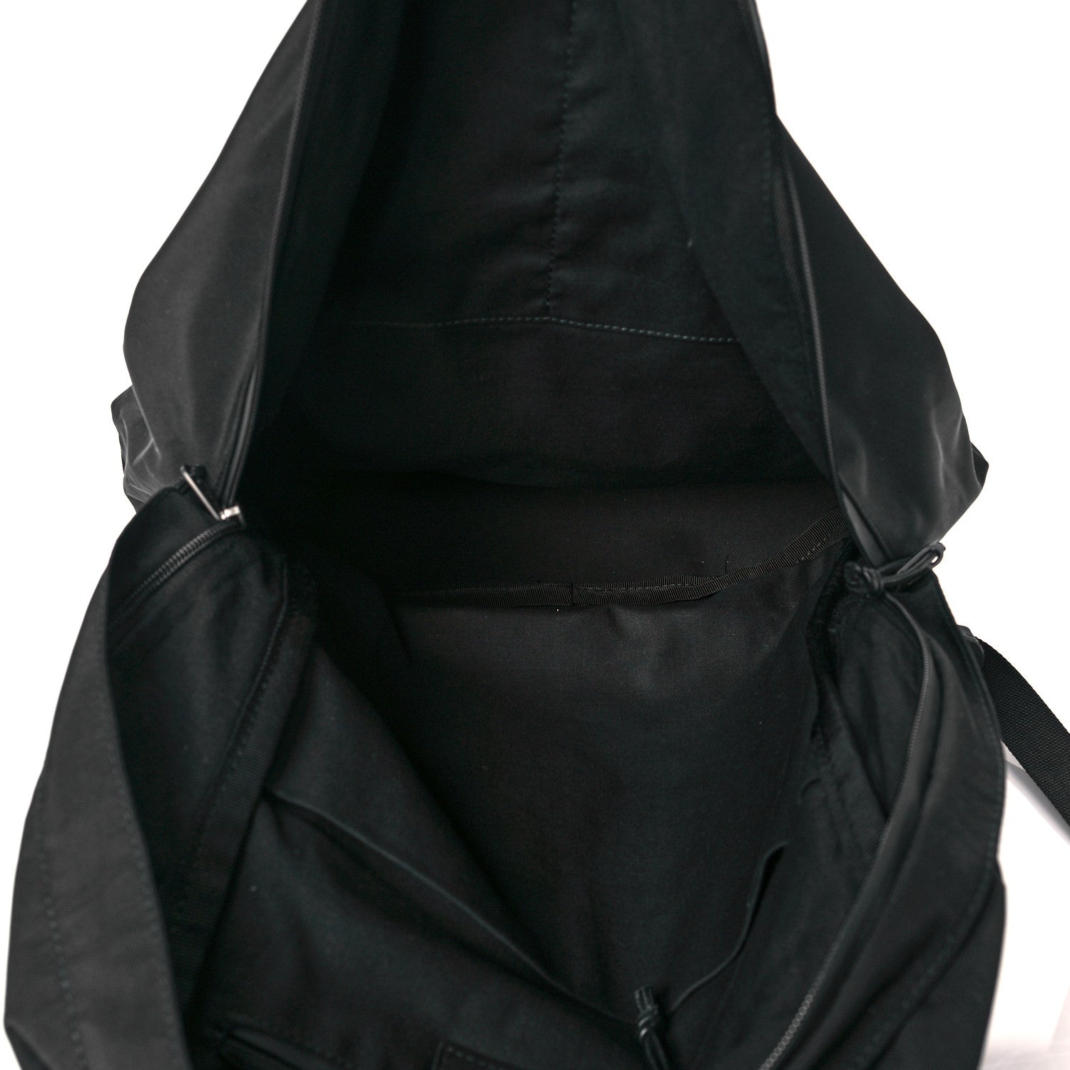 Balenciaga Nylon Political Campaign Logo Embroidered Explorer Backpack Black 4 of 9