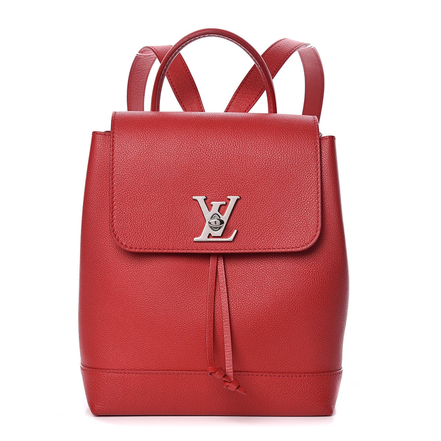Soft Calfskin Lockme Backpack Rubis