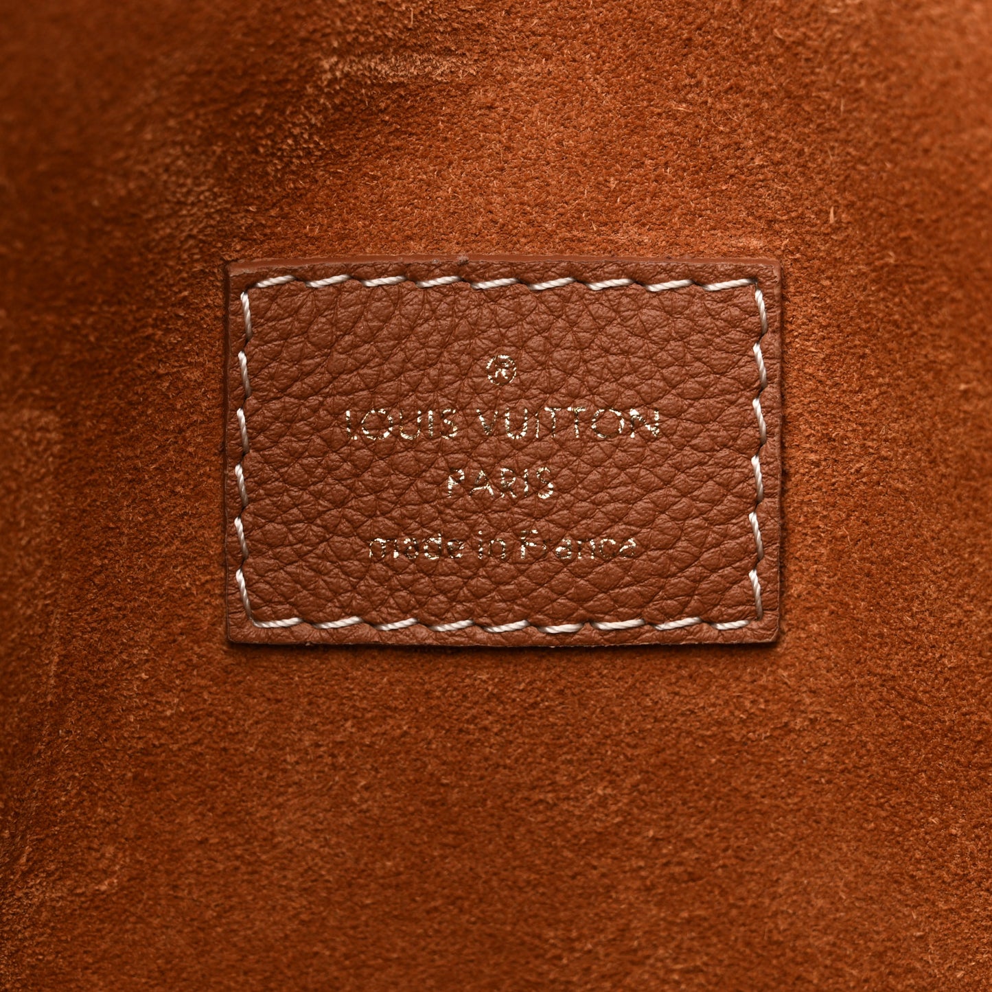 Grained Calfskin Low Key Cabas MM Cognac
