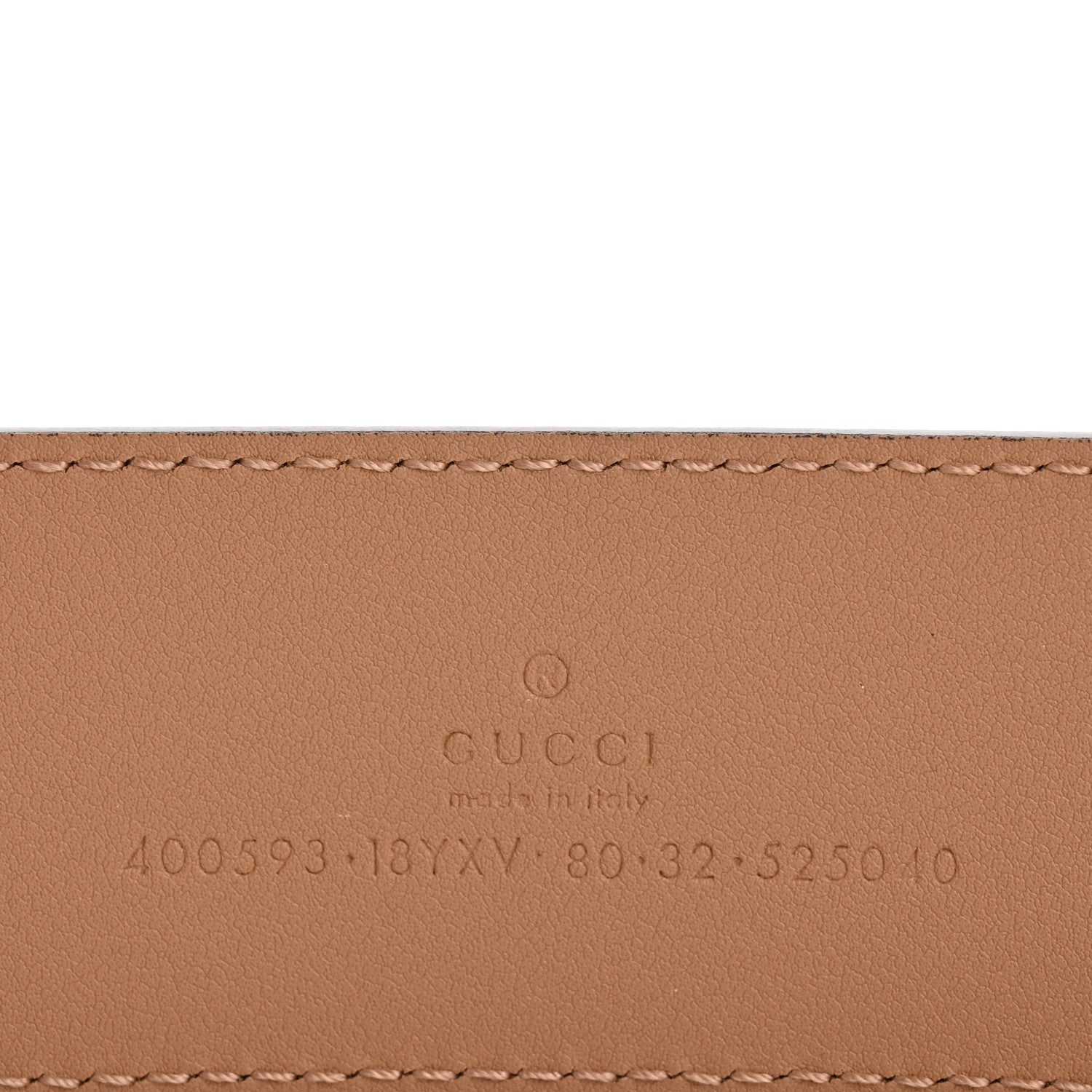 Gucci Azalea Calfskin Enamel Monochrome Double G 40mm Belt 80 32 Camelia 3 of 5
