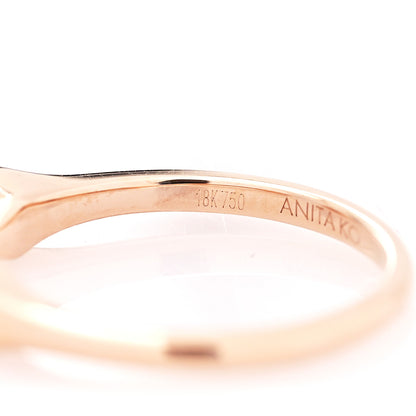 Anita Ko 18K Rose Gold Diamond Orbit Split Ring 50 5.5 5 of 6