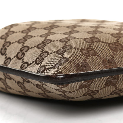 Gucci Monogram Messenger Crossbody Web Bag Dark Brown 9 of 14