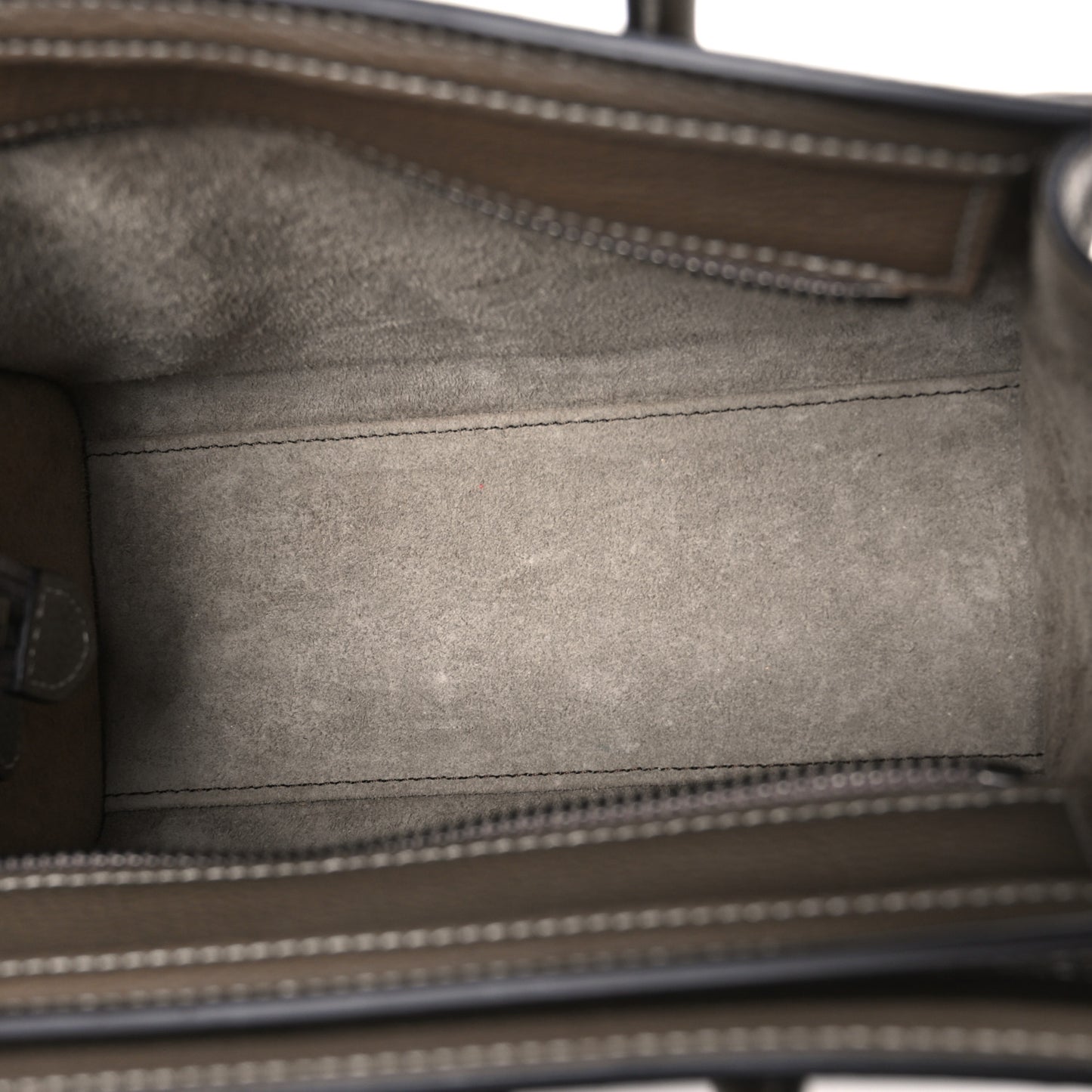 Drummed Calfskin Nano Luggage Souris