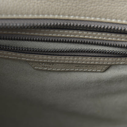 Celine Drummed Calfskin Micro Luggage Dune 8 of 9