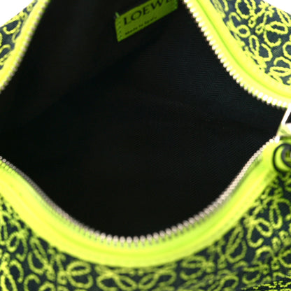 Loewe Jacquard Anagram Calfskin Small Cubi Bag Neon 5 of 10
