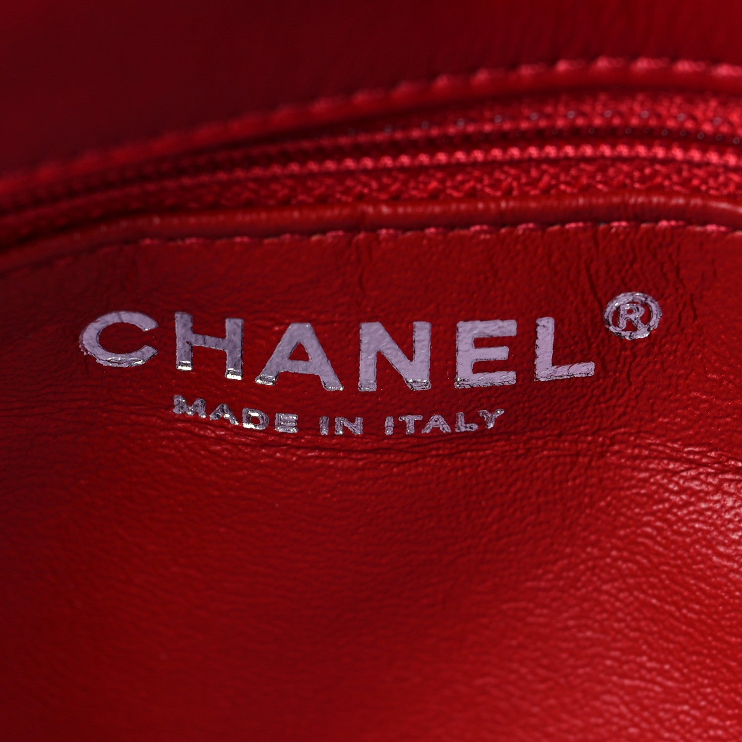 Chanel Patent Chevron Quilted Medium Single Flap Red 6 of 8