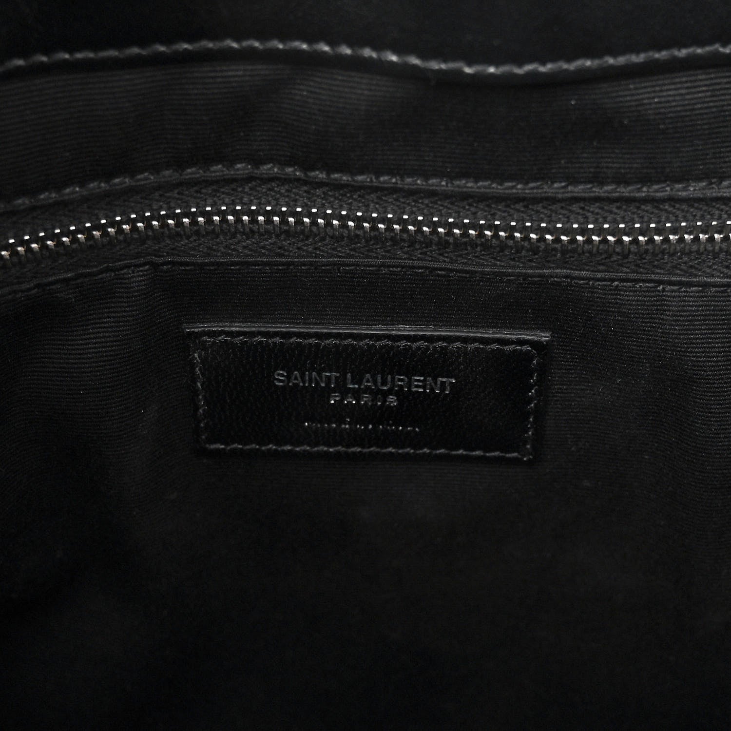 Saint Laurent Calfskin Y Quilted Monogram Large Loulou Shopper Black 7 of 10