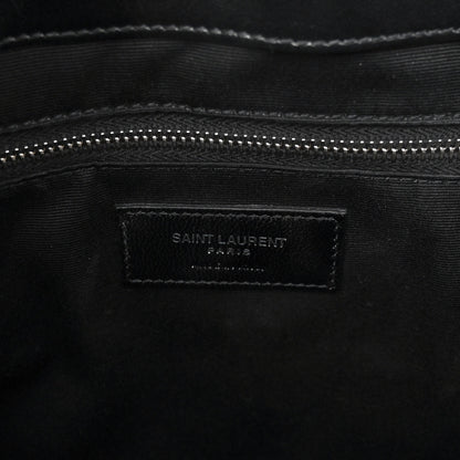 Saint Laurent Calfskin Y Quilted Monogram Large Loulou Shopper Black 7 of 10