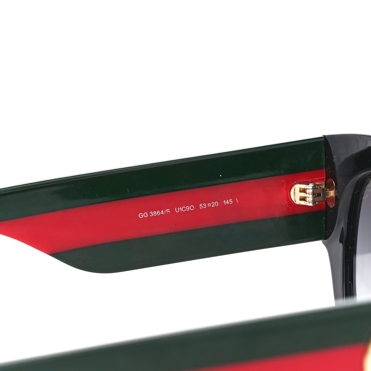 Acetate Oversized Rectangle Frame Web Sunglasses GG3864/S Black