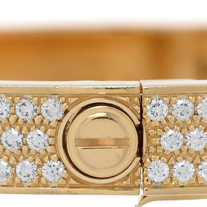 Cartier 18K Yellow Gold Diamond LOVE Paved Bracelet 16 4 of 6