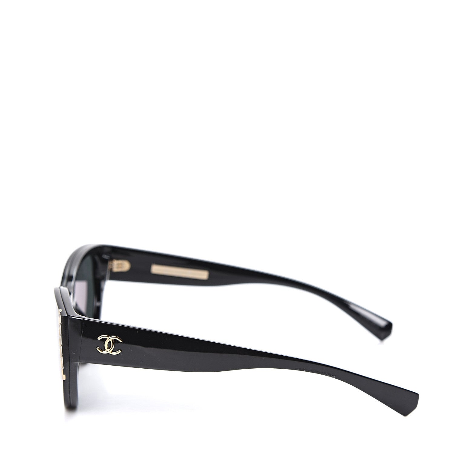 Chanel Acetate Cat Eye Sunglasses 6054 Black 3 of 8