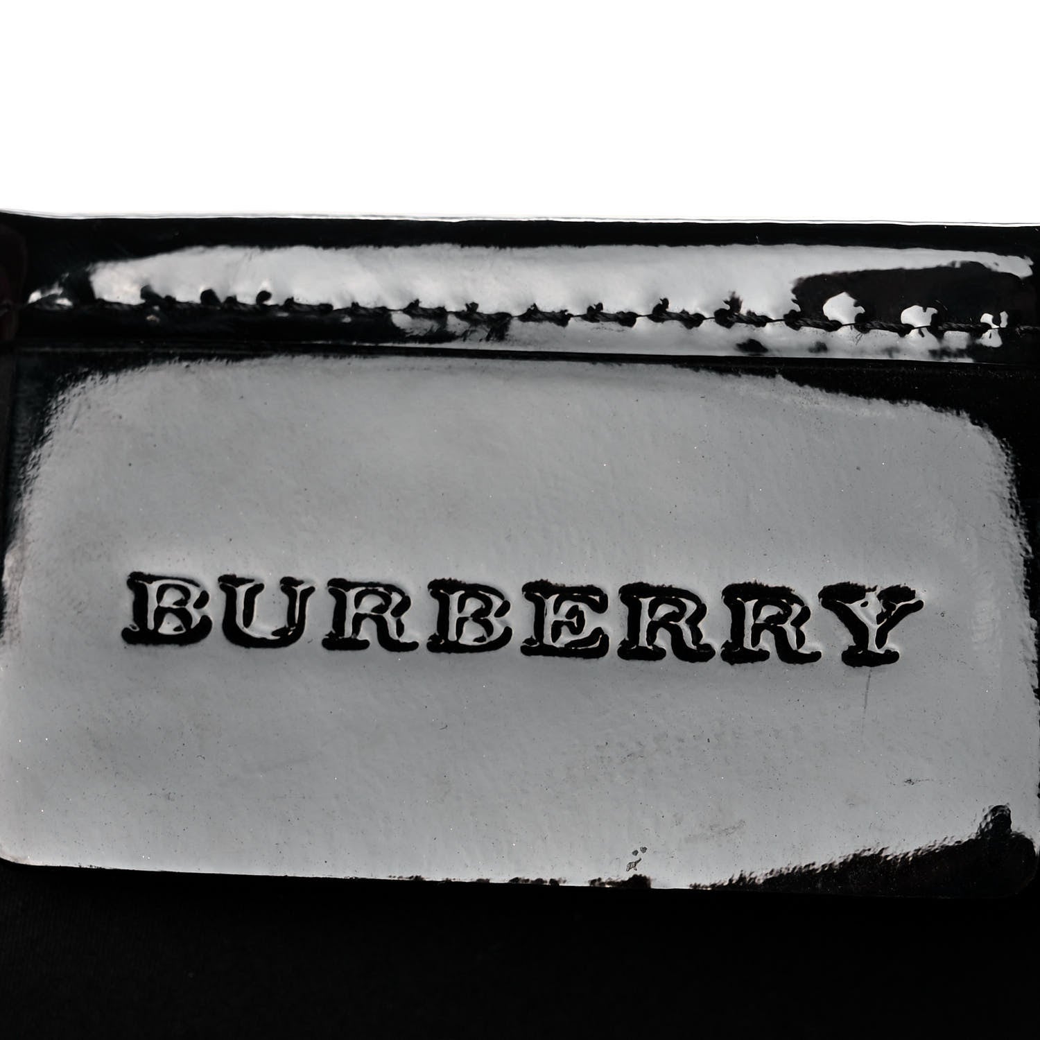 Burberry Metallic Calfskin Nova Check Small Nickie Tote Black 6 of 11
