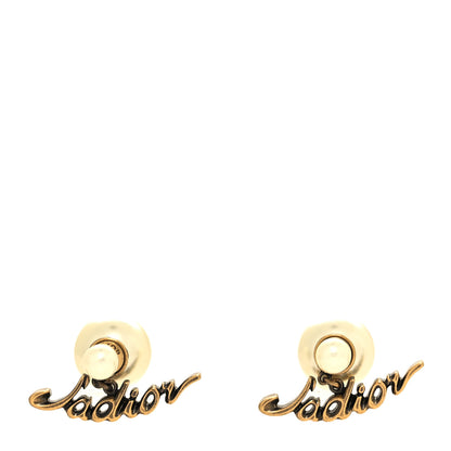 Christian Dior Pearl J'Adior Tribal Earrings Gold 1 of 4
