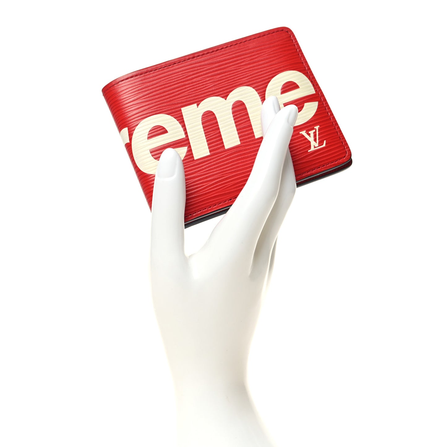 X Supreme Epi Slender Wallet Red