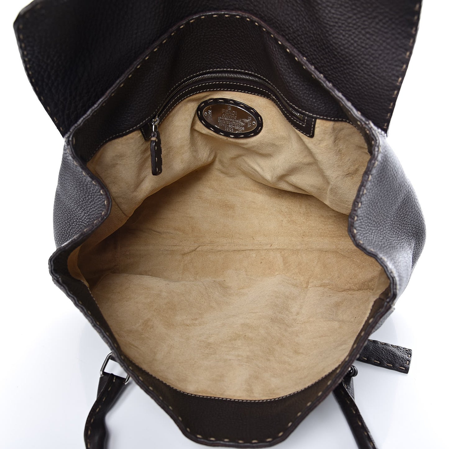 Cuoio Romano Selleria Large Linda Satchel Testa di Moro