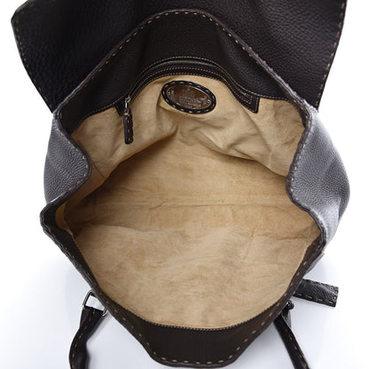 Fendi Cuoio Romano Selleria Large Linda Satchel Testa di Moro 5 of 13