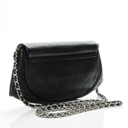 Chanel Caviar Half Moon Wallet On Chain WOC Black 3 of 8